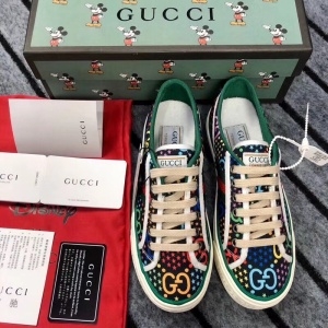 구찌 GUCCI 2021 캔버스 캐릭터 커플 슈즈 커스텀급