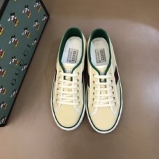 구찌 GUCCI 2021 캔버스 삼선 그린라인 커플 슈즈 커스텀급