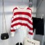 미우미우 MIUMIU 2021 스트라이프 여성 니트 상의 커스텀급