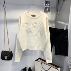 샤넬 CHANEL 2021 캐릭터 로고 여성 니트 상의 커스텀급