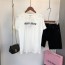 미우미우 MIUMIU 2021 레이스 리본 여성 반팔티 커스텀급