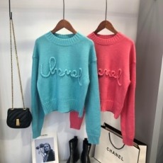 샤넬 CHANEL 2021 로고 여성 니트 상의 커스텀급