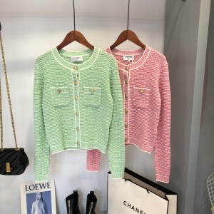 샤넬 CHANEL 2021 스트라이프 여성 니트 가디건 커스텀급