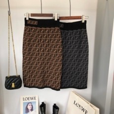 펜디 FENDI 2021 F로고 여성 니트 스커트 커스텀급