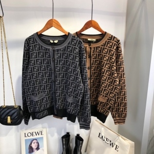 펜디 FENDI 2021 F로고 여성 니트 가디건 커스텀급