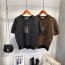 펜디 FENDI 2021 F로고 여성 니트 반팔티 커스텀급
