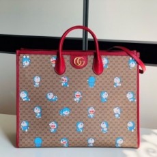 구찌 GUCCI 2021 도라이몽 콜라보 라지 토트백 653952 커스텀급