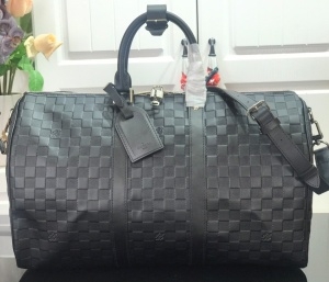 루이비통 LOUIS VUITTON 2021 다미에 래더 블랙 키폴 여행가방 M41145 커스텀급