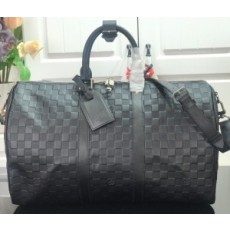 루이비통 LOUIS VUITTON 2021 다미에 래더 블랙 키폴 여행가방 M41145 커스텀급