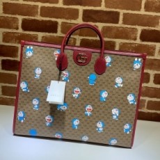 구찌 GUCCI 2021 도라이몽 콜라보 캔버스 토트백 653052 커스텀급