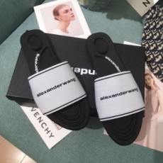 알렉산더왕 ALEXANDER WANG 2021 SS 로고 라인 여성 슬리퍼 커스텀급