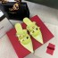 발렌티노 VALENTINO 2021 SS 스터드 스트랩 여성 뮐 플랫슈즈 커스텀급
