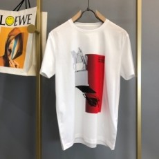 프라다 PRADA 2021 SS 캐릭터 라운드넥 남성 반팔티 커스텀급
