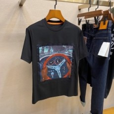 에르메스 HERMES 2021 SS 로고 자수 캐릭터 남성 반팔티 커스텀급