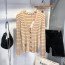 디올 DIOR 2021 SS 스트라이프 자수로고 여성 니트 가디건 커스텀급