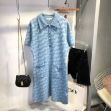 마쥬 MAJE 2021 SS 캐릭터 포켓 여성 니트 원피스 커스텀급