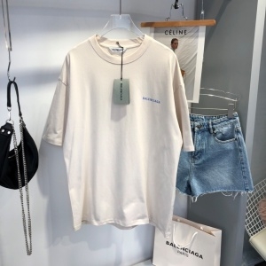 발렌시아가 BALENCIAGA 2021 SS 로고 여성 반팔티 커스텀급