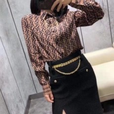 펜디 FENDI 2021 SS 캐릭터 카라 여성 셔츠 커스텀급