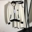 샤넬 CHANEL 2021 SS 로고 자수 여성 후드 니트 짚업 바지 세트 커스텀급