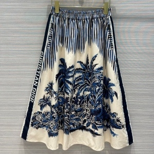 디올 DIOR 2021 SS 스트라이프 캐릭터 여성 롱치마 커스텀급