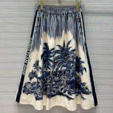 디올 DIOR 2021 SS 스트라이프 캐릭터 여성 롱치마 커스텀급