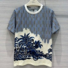 디올 DIOR 2021 SS 스트라이프 캐릭터 여성 반팔티 커스텀급