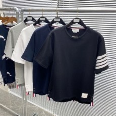톰브라운 THOM BROWNE 2021 SS 라운드 남여공용 반팔티 커스텀급