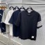 톰브라운 THOM BROWNE 2021 SS 라운드 남여공용 반팔티 커스텀급