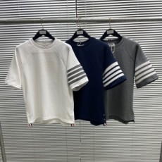 톰브라운 THOM BROWNE 2021 SS 스트라이프 남여공용 반팔티 반바지 세트 커스텀급