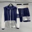 톰브라운 THOM BROWNE 2021 SS 후드 투톤 남여공용 점퍼 반바지 세트 커스텀급