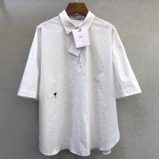 디올 DIOR 2021 SS 캐릭터 자수 카라 여성 블라우스 커스텀급