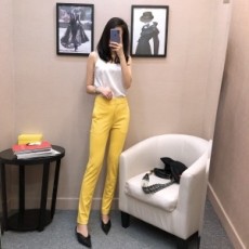 막스마라 MAXMARA 2021 SS 스티치 스키니진 여성 바지 커스텀급