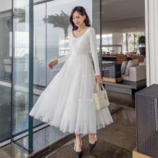 디올 DIOR 2021 SS 프릴 브이넥 여성 원피스 커스텀급