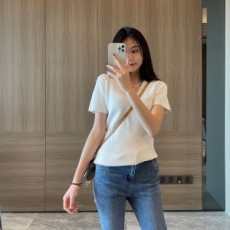 알렉산더왕 ALEXANDER WANG 2021 SS 체인 라운드넥 여성 반팔티 커스텀급