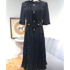 프라다 PRADA 2021 SS 땡땡이 리본 여성 롱원피스 미러급