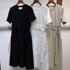 메종 마르지엘라 MAISON MARGIELA 2021 SS 프릴 벨트리본 여성 원피스 커스텀급