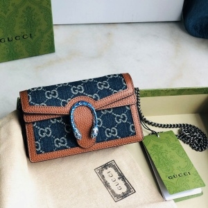 구찌 GUCCI 2021 SS 디오니소스 데님 미니 체인 숄더백 476432 커스텀급