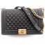 샤넬 CHANEL 2021 SS 캐비어 보이백 뉴라지 67086 블랙 커스텀급