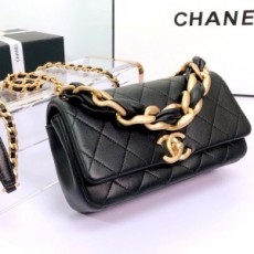 샤넬 CHANEL 2021 SS 램스킨 퀄팅 플랩백 AS2388 커스텀급