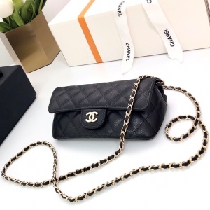 샤넬 CHANEL 2021 SS 캐비어 퀄팅 체인 미니 클러치백 커스텀급