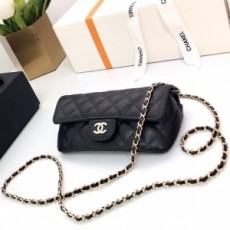 샤넬 CHANEL 2021 SS 캐비어 퀄팅 체인 미니 클러치백 커스텀급
