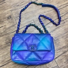 샤넬 CHANEL 2021 SS 19 미듐 제니백 플랩백 펄블루 AS1160 커스텀급