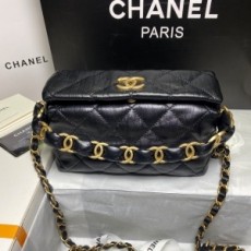 샤넬 CHANEL 2021 SS 램스킨 스몰 체인 호보백 AS2479 커스텀급