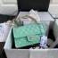 샤넬 CHANEL 2021 SS 스위트 클래식 미듐 플랩백 민트 AS2357 커스텀급