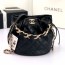 샤넬 CHANEL 2021 SS 드로우스트링 버킷백 블랙 AS2425 커스텀급