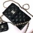 샤넬 CHANEL 2021 SS 캐비어 에어팟 체인 폰 홀더백 블랙 AP2033 커스텀급