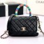 샤넬 CHANEL 2021 SS 램스킨 멀티토트 코코 미니 핸들백 커스텀급
