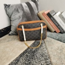 셀린느 CELINE 2021 SS 트리오페 파타판 숄더백 브라운 195452 커스텀급