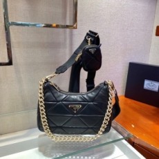 프라다 PRADA 2021 SS 시스템 나파 패치워크 숄더백 1BC157 커스텀급