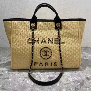 샤넬 CHANEL 2021 SS 체인로고 패브릭 도빌백 66941 커스텀급